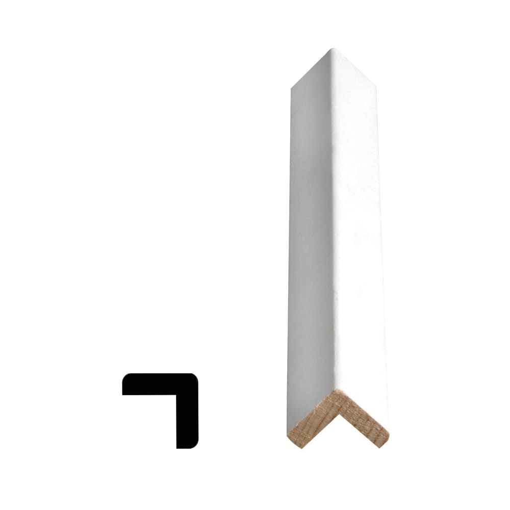 1 In. x 1 In. x 8 Ft. Primed Finger Jointed Pine Outside Corner Moulding