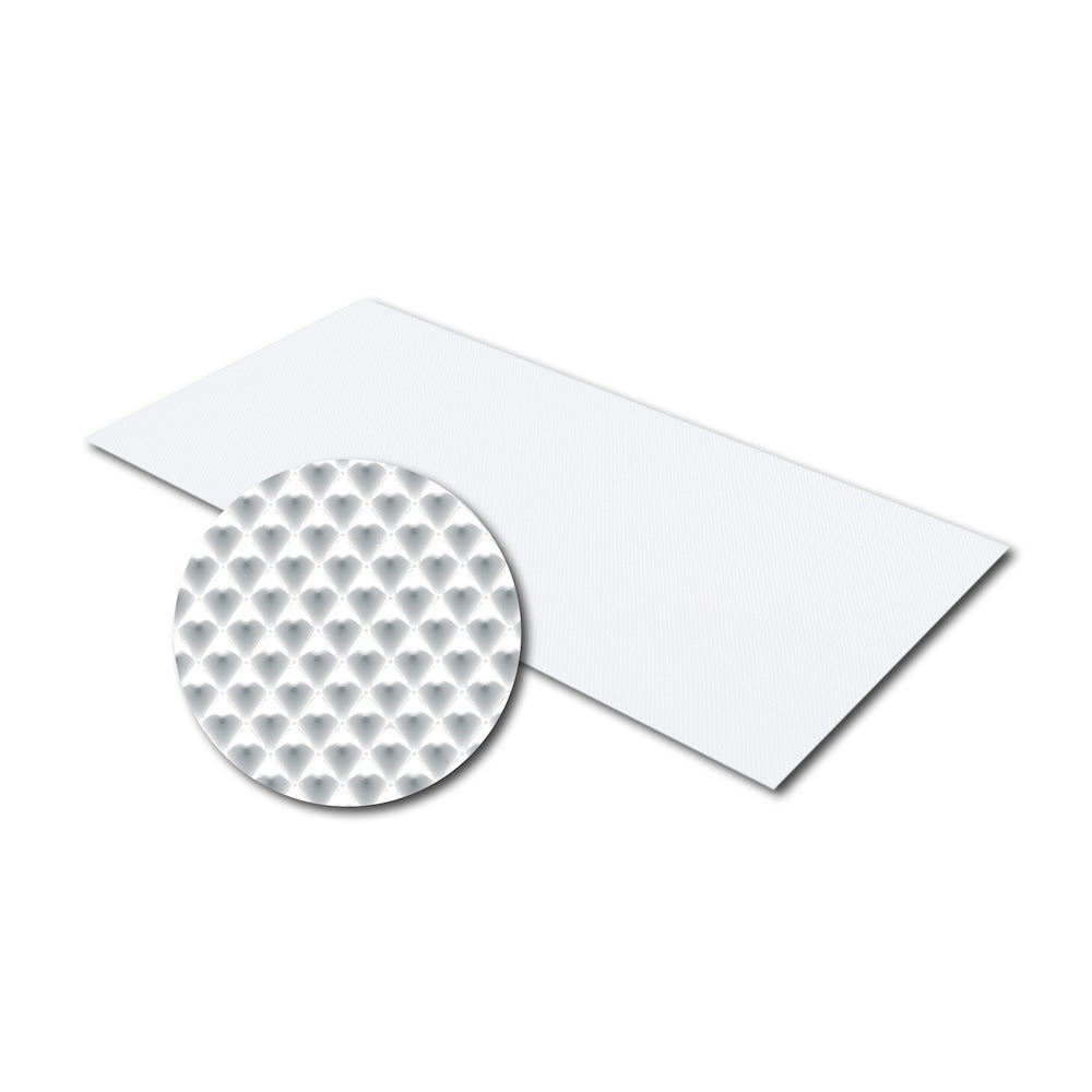 Prismatic White Acrylic Lighting Panel - 23.75 Inch x 47.75 Inch