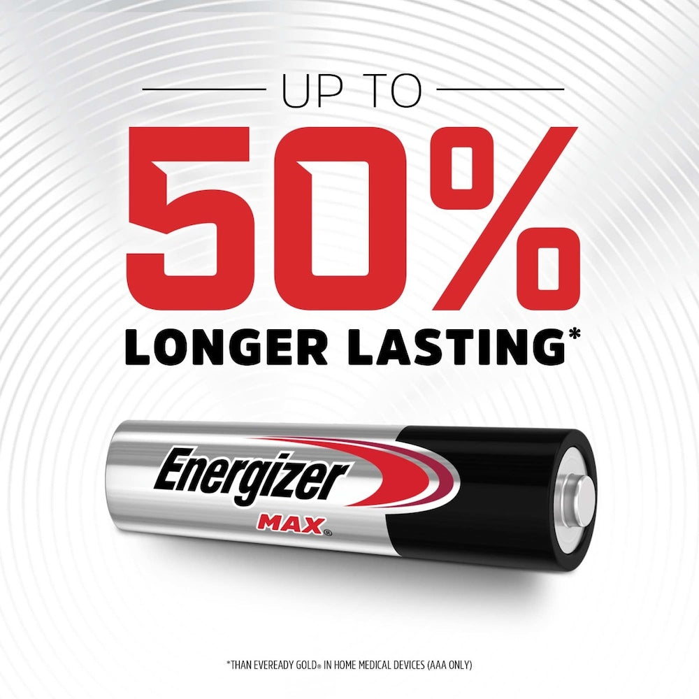 Piles AAA Energizer MAX (paquet de 2), piles alcalines Triple A