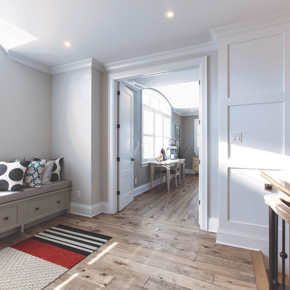 7/16 In. x 11/16 In. x 8 Ft. Primed Finger Jointed Pine Base Shoe