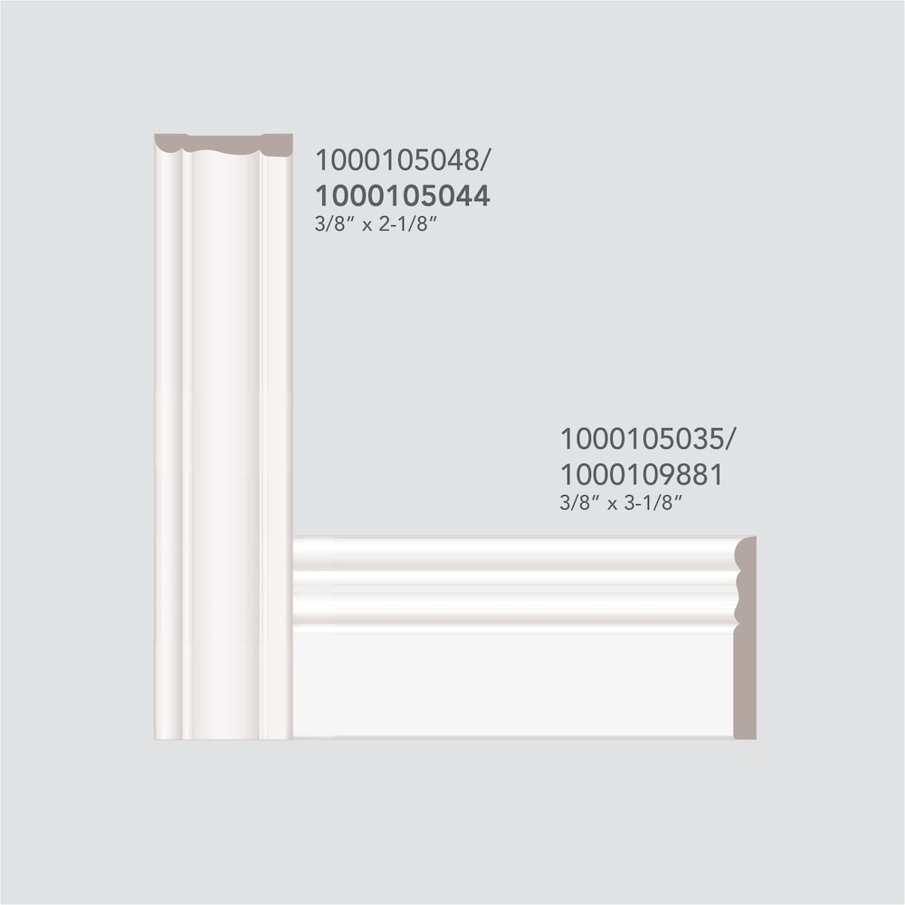 3/8-inch x 2 1/8-inch x 84-inch Colonial MDF Primed Fibreboard Casing