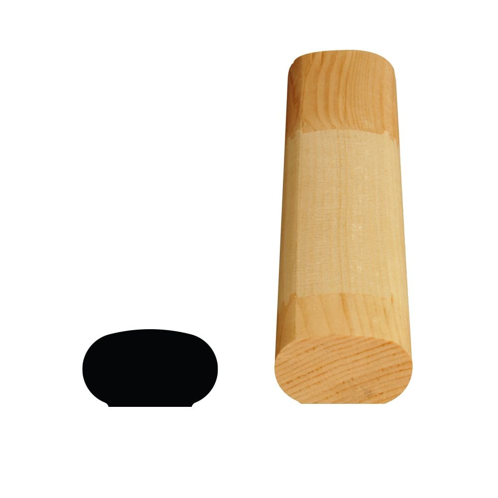 Rampe en pin jointé de 1 1/4 po x 2 1/8 po x 8 pi