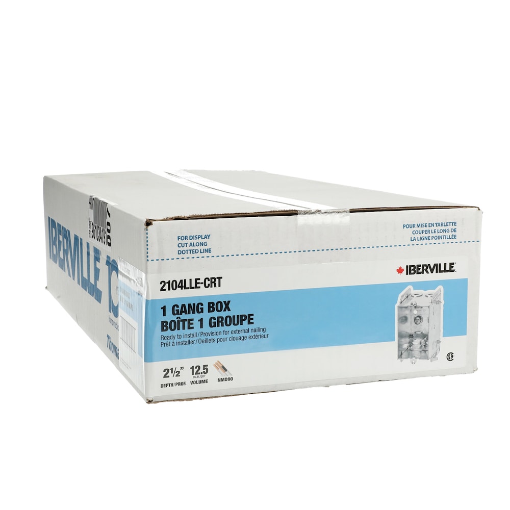 3 x 2 x 2-1/2 D. Single Gang 12.5 cu.inch Rectangle Steel Device Box