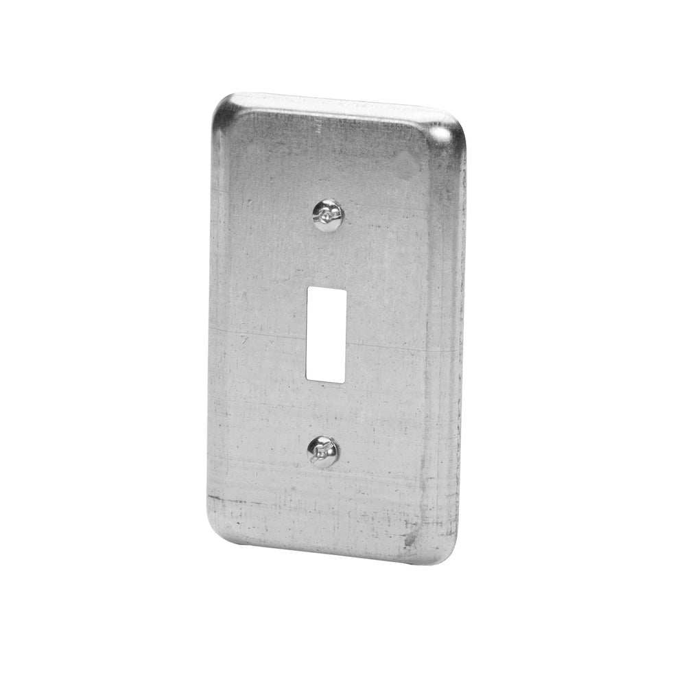 One gang utility box cover for one toggle switch