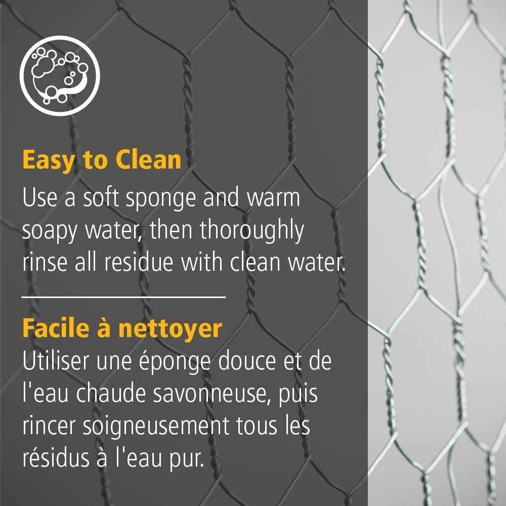 25 ft. L x 24-inch H Hexagonal Galvanized Steel Chicken Wire with 1-inch x 1-inch Mesh