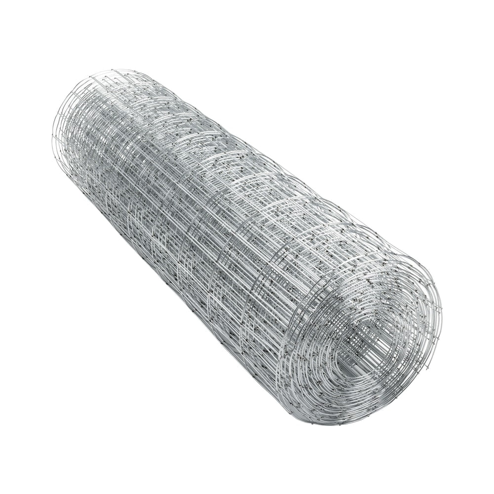 50 ft. L x 36-inch H Welded Wire Galvanized Steel Mesh Netting Fence with 2-inch x 4-inch Mesh