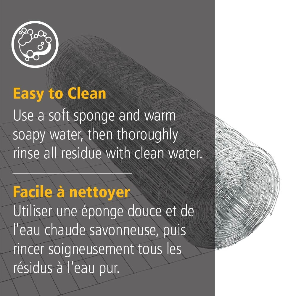 50 ft. L x 36-inch H Welded Wire Galvanized Steel Mesh Netting Fence with 2-inch x 4-inch Mesh