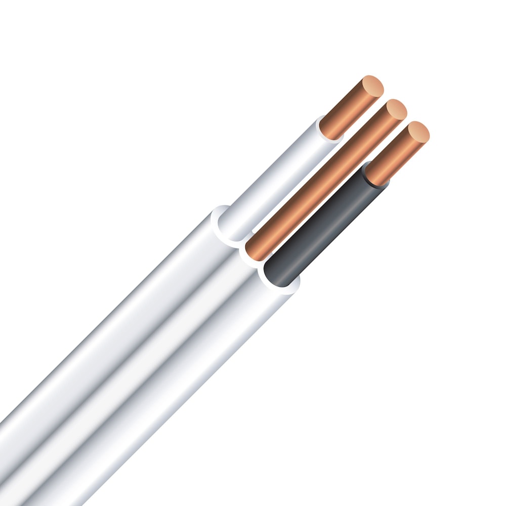 Fil électrique Romex SIMpull 14/2 NMD90 30M - Blanc