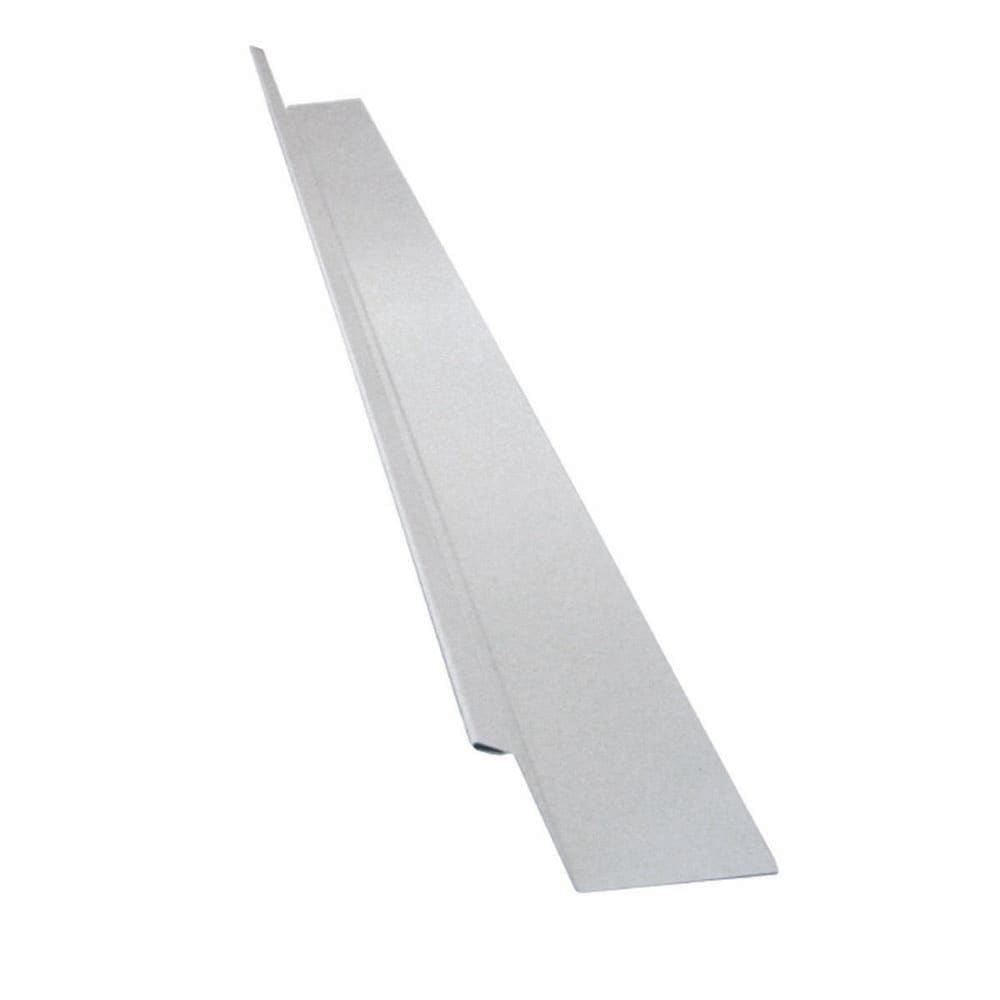 Drip Flashing, 2 x 1-1/4 x 3/8 In. - White Galvanized