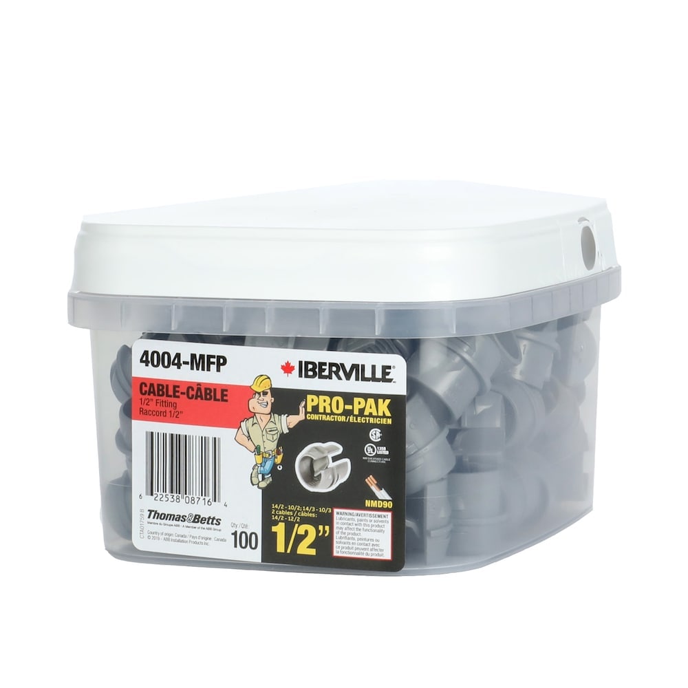 Nonmetallic fitting 1/2 in. (Pack of 100 units)