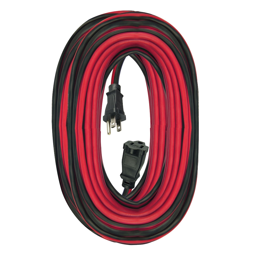 100 ft. 14 Gauge 13 Amps Indoor & Outdoor Medium Duty Extension Cord, Red/Black