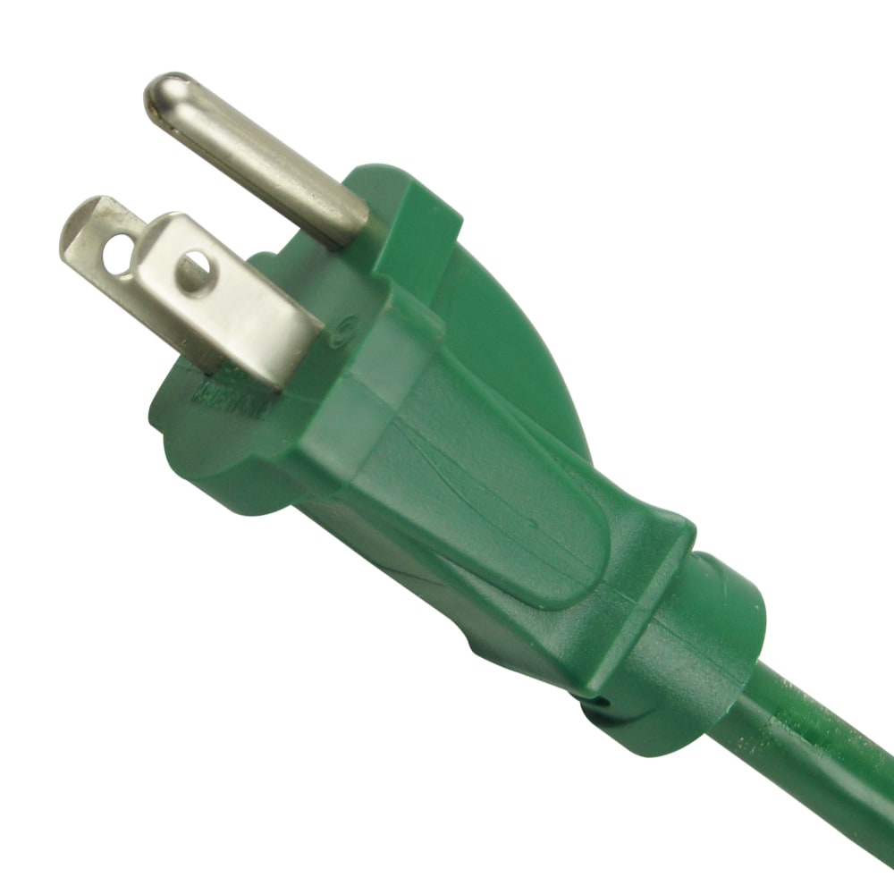 Rallonge pour travaux légers d'intérieur et d'extérieur, calibre 16, 13 ampères, 50 pieds, vert