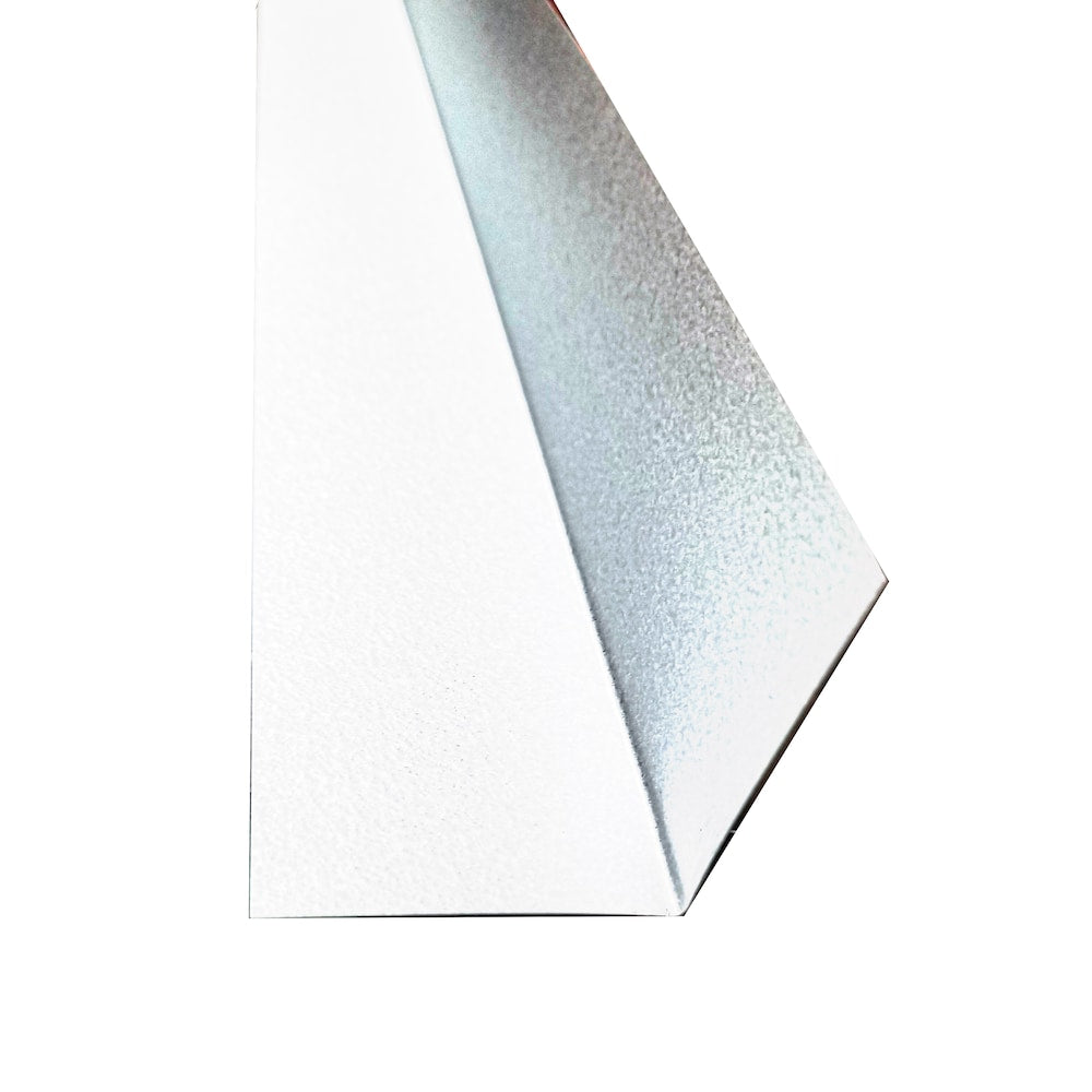 Flashing Angle, 4 inch x 4 inch x 10 feet - White Galvanized
