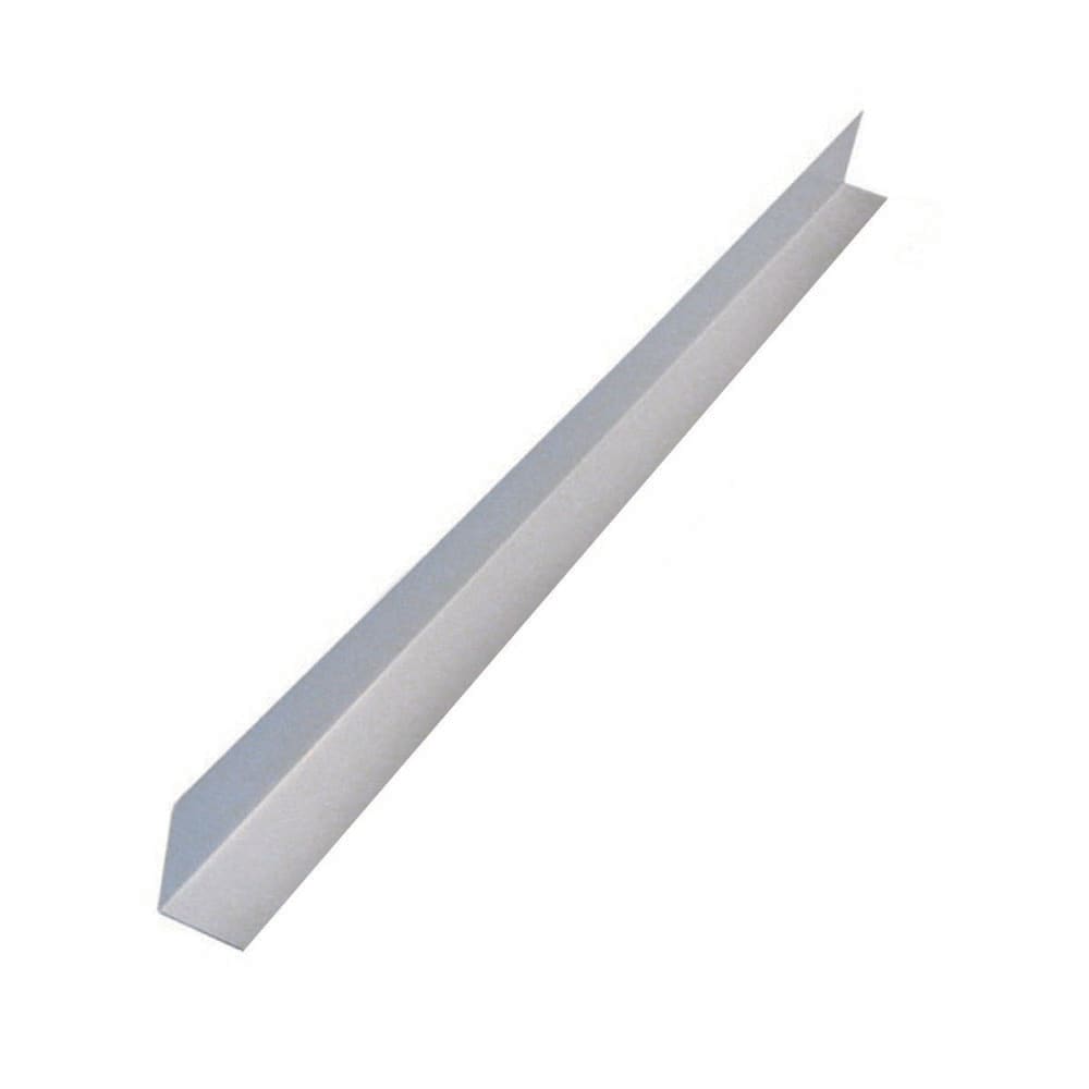 Flashing Angle, 4 inch x 4 inch x 10 feet - White Galvanized