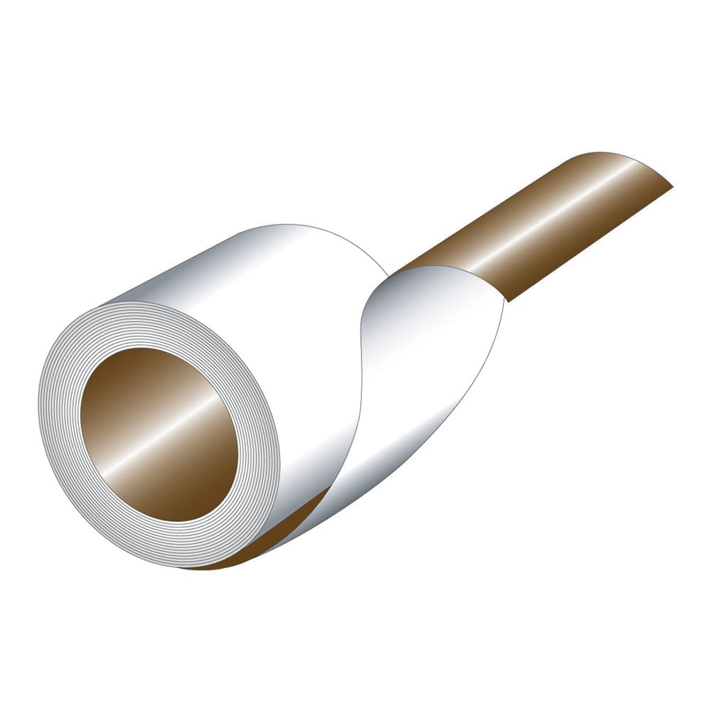 18-inch W x 10 ft L Flashing Coil in Brown and White (0.0115-inch Thick)