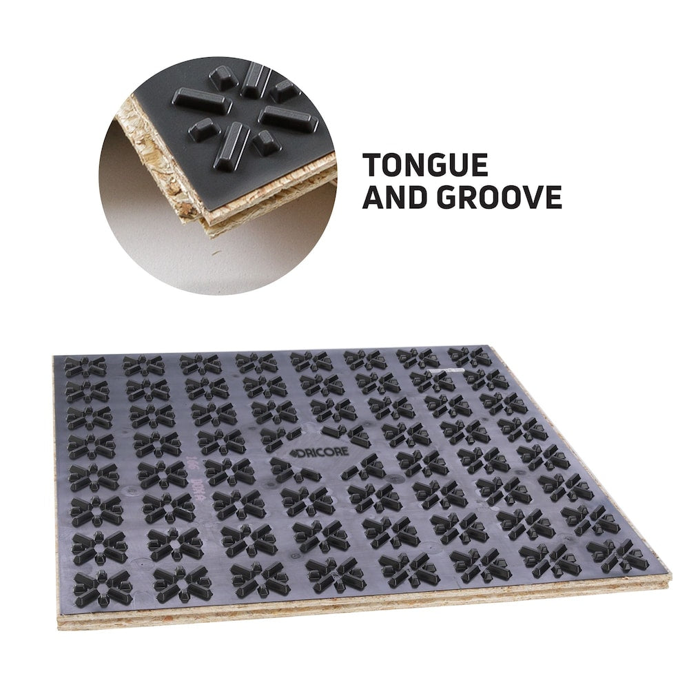 Subfloor membrane panel 23.25 inch x 23.25 inch