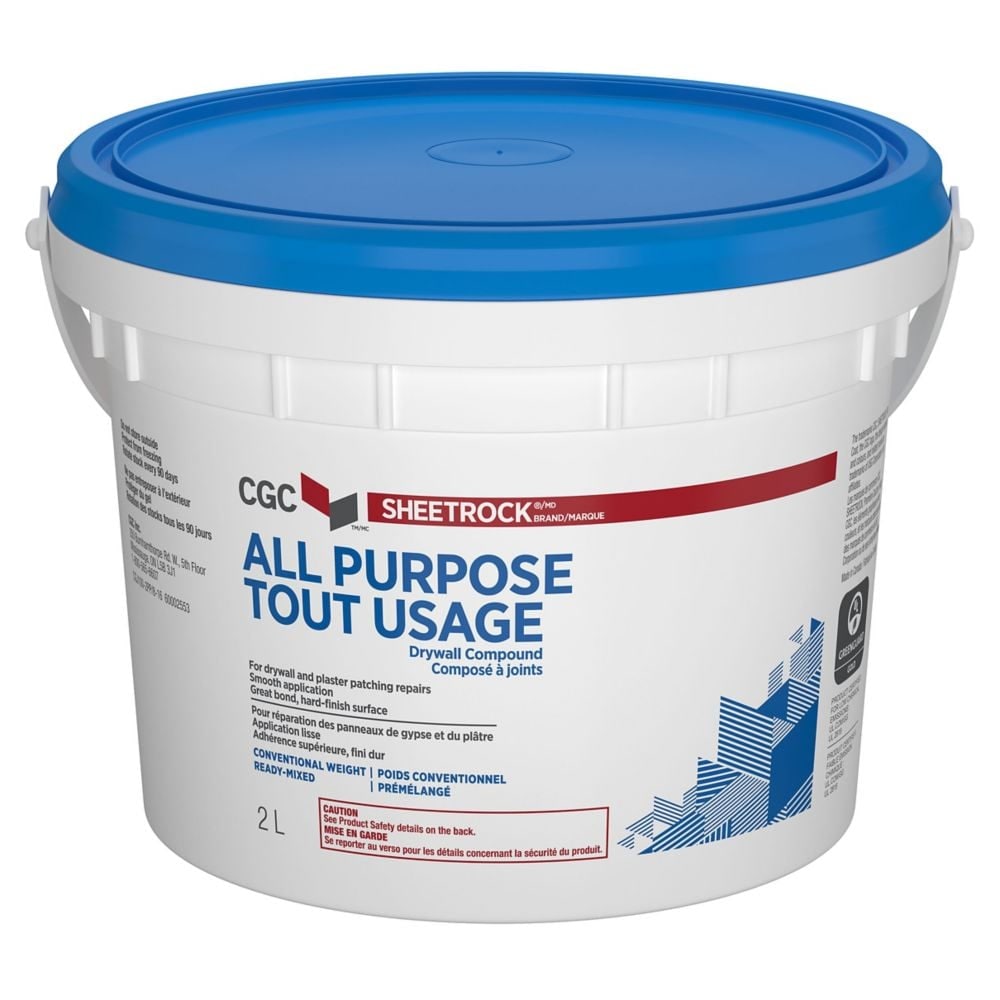 All Purpose Drywall Compound, Ready-Mixed, 2L Pail
