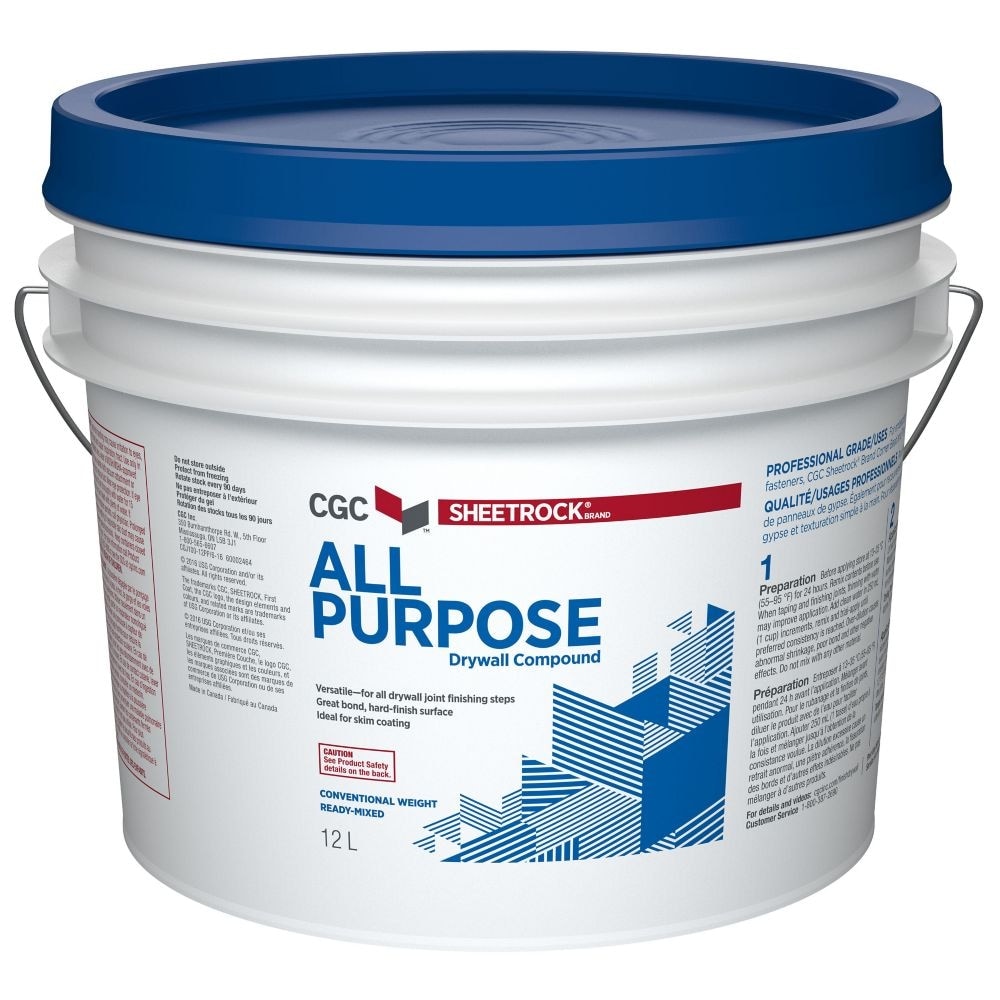 All Purpose Drywall Compound, Ready-Mixed, 12 L Pail