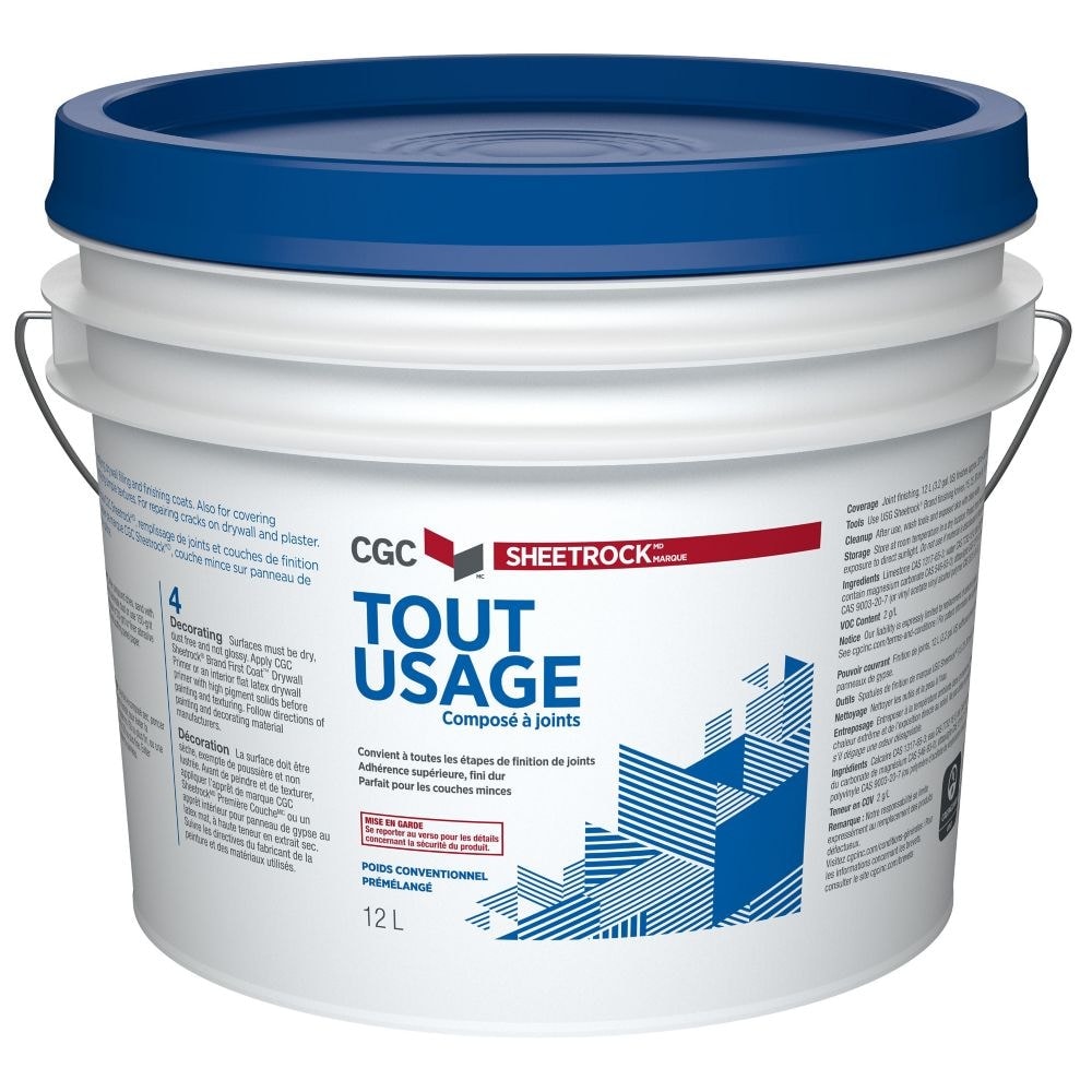 All Purpose Drywall Compound, Ready-Mixed, 12 L Pail