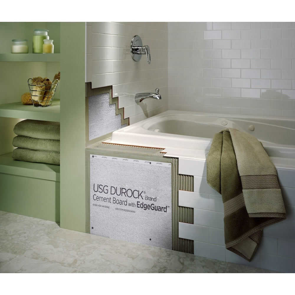 Cement Board with EdgeGuard 1/2-Inch. x 36 inch x 5 ft.