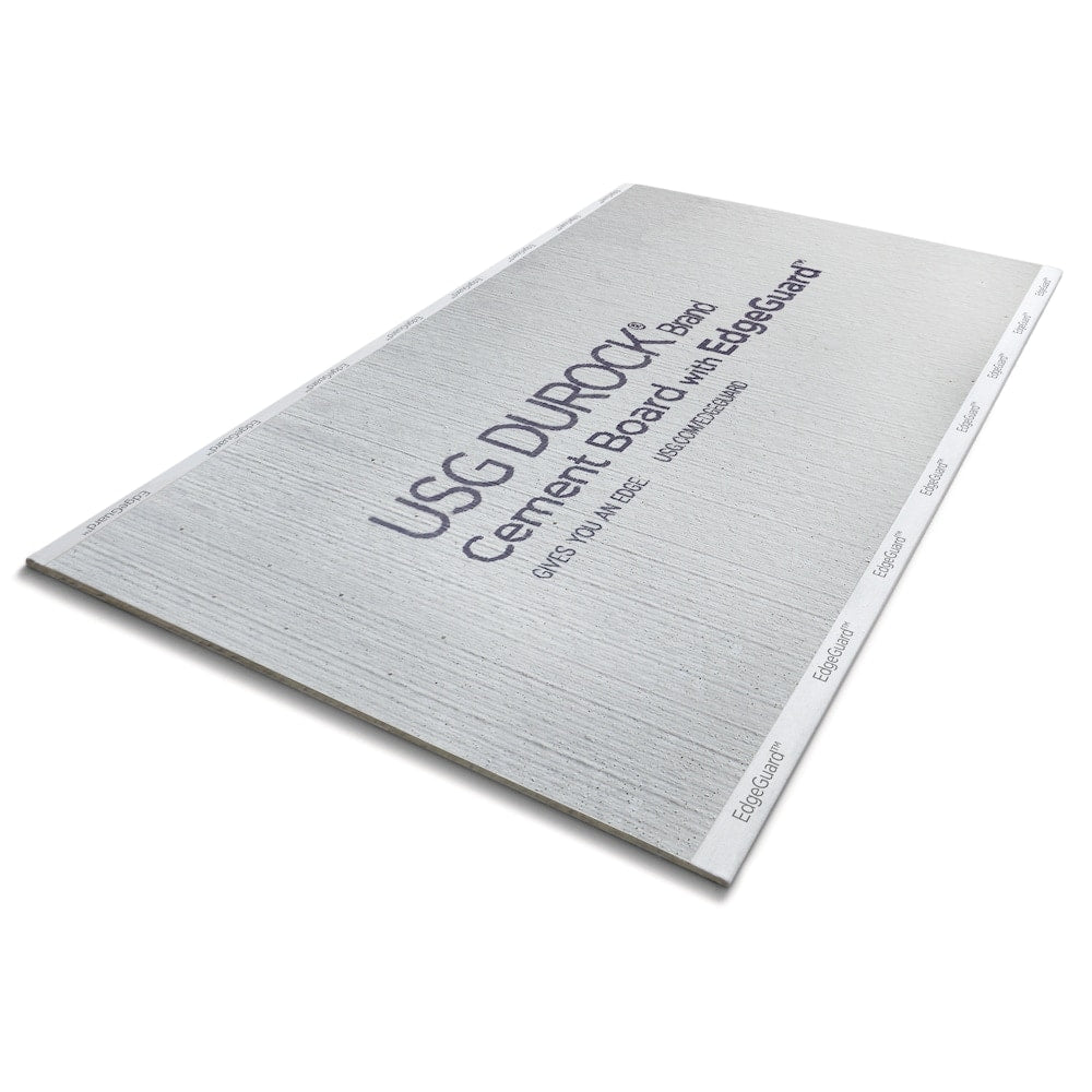 Cement Board with EdgeGuard 1/2-Inch. x 36 inch x 5 ft.