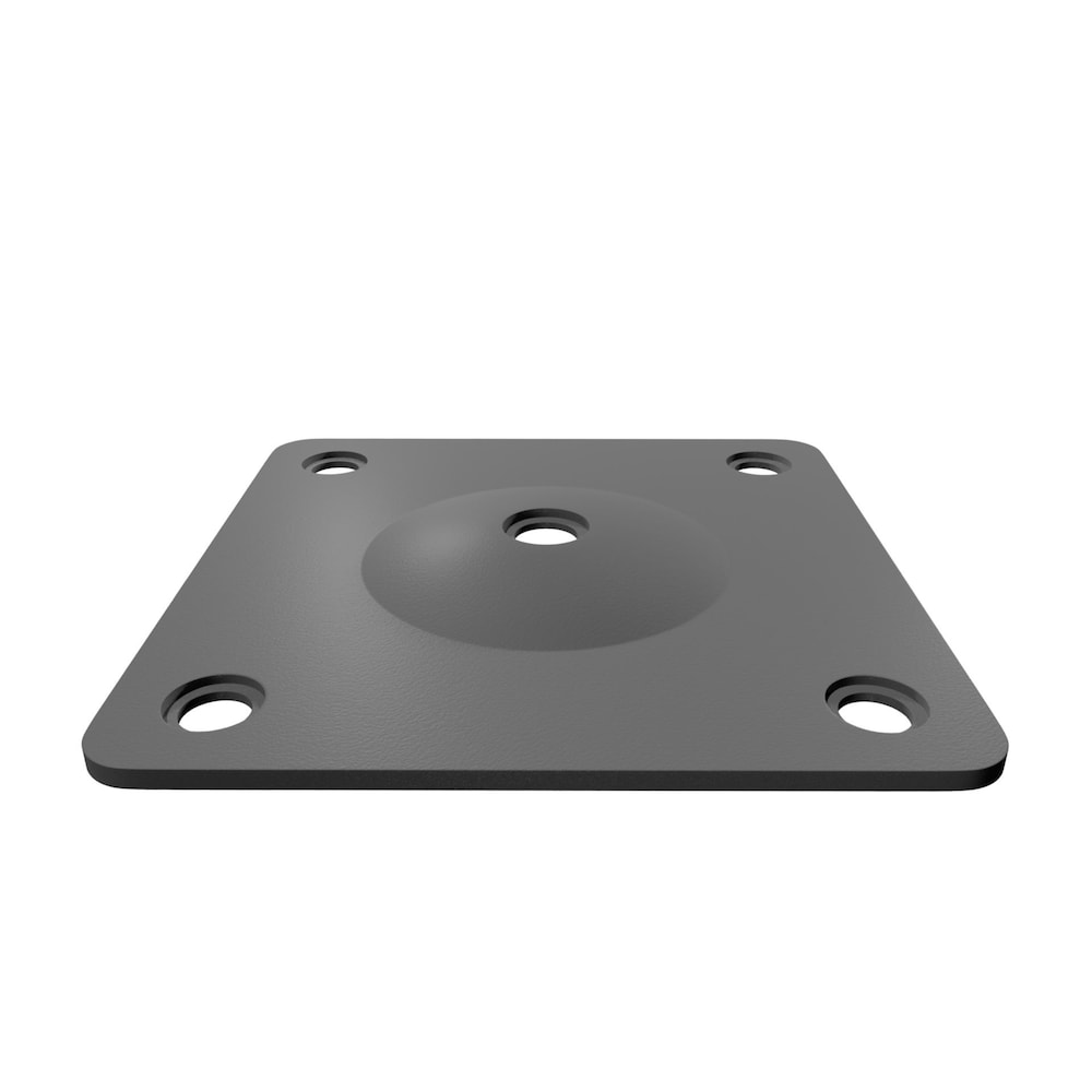 Plaque d'appui pour poteau de vérin en acier de 6 po de largeur x 7 po de profondeur