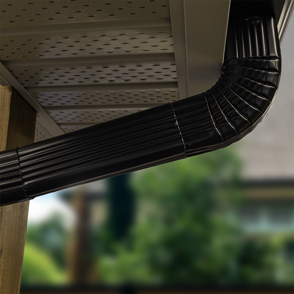 2-inch x 3-inch Aluminum Gutter (Eavestrough) Downspout A-Elbow in Brown