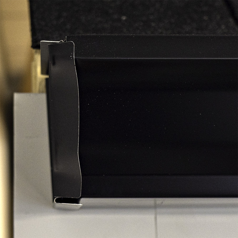 5-inch Aluminum Gutter (Eavestrough) Right End Cap in Black