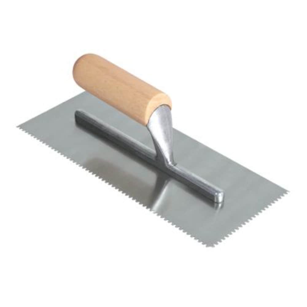 1/8 In. x 1/8 In. x 1/16 In. Flat Top V Carpet Adhesive Trowel