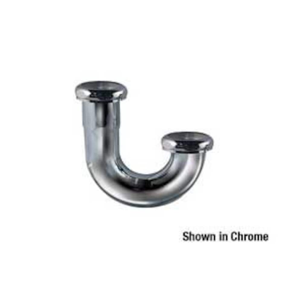 Coude en J chromé 1-1/2" x 1-1/2" en laiton