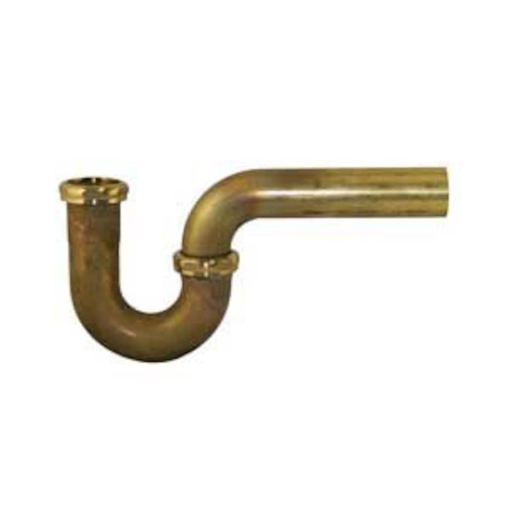 Brass 1-1/2" x 1-1/2" Rough Brass P-Trap