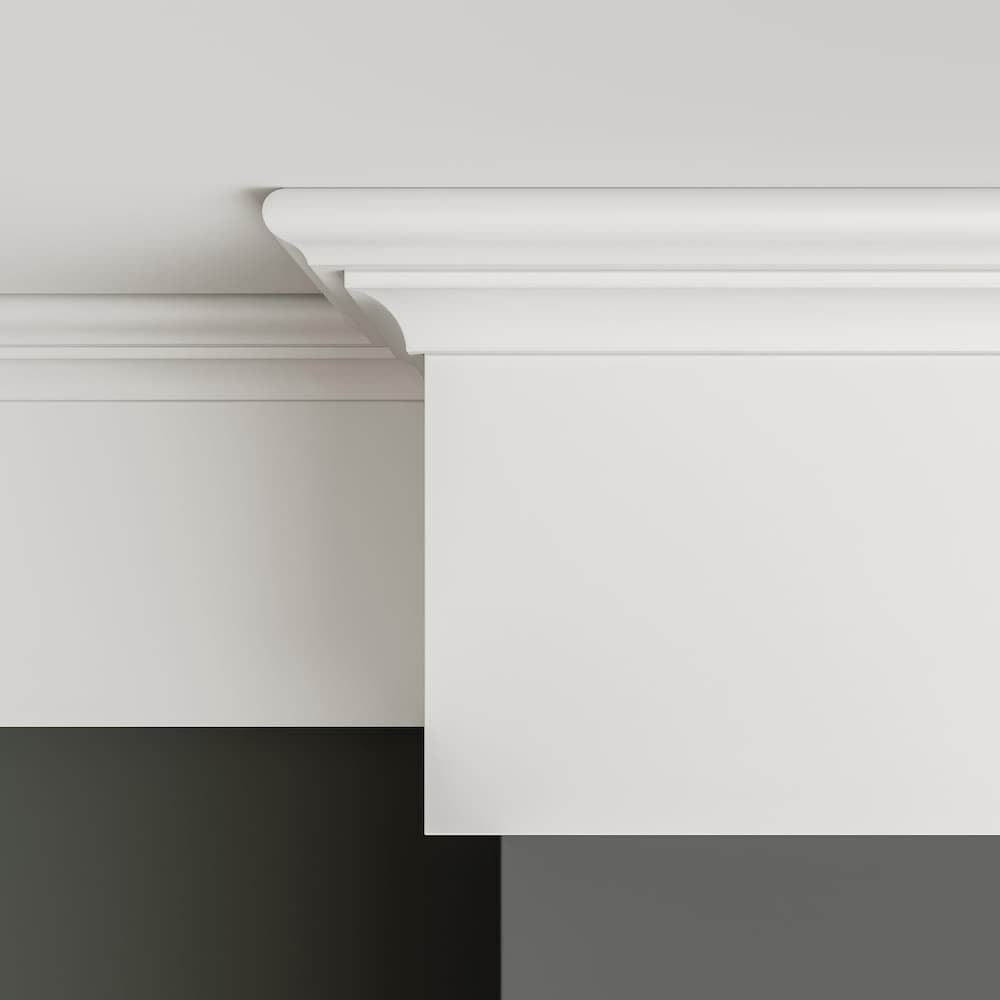 3/4-inch x 3/4-inch x 10 ft. Scotia Cove in White