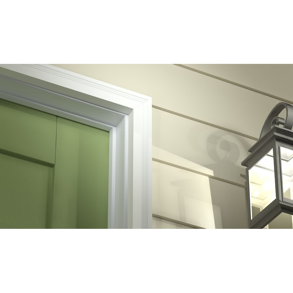 Moulure à brique blanche de 1 1/4 po x 2 po x 10 pi