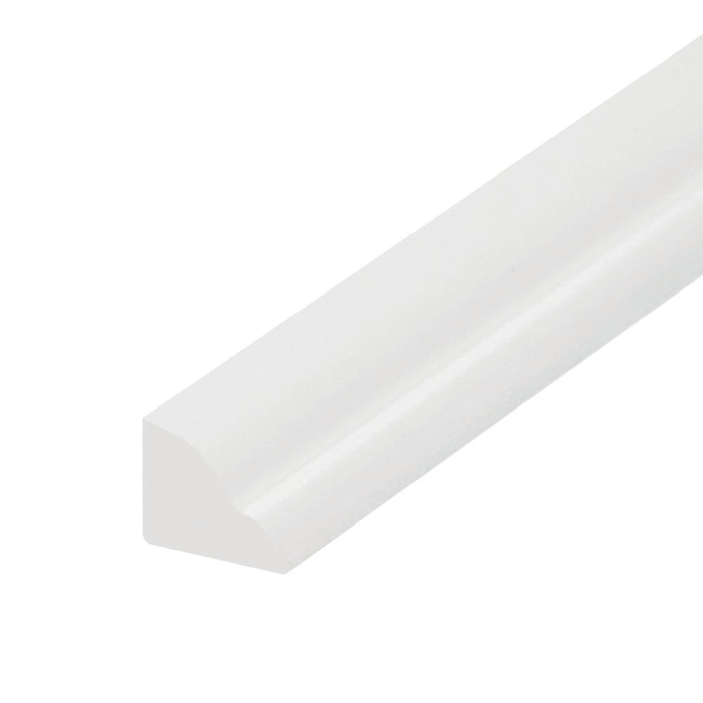 3/8-inch x 1/2-inch x 8 ft. Exterior Bead in White