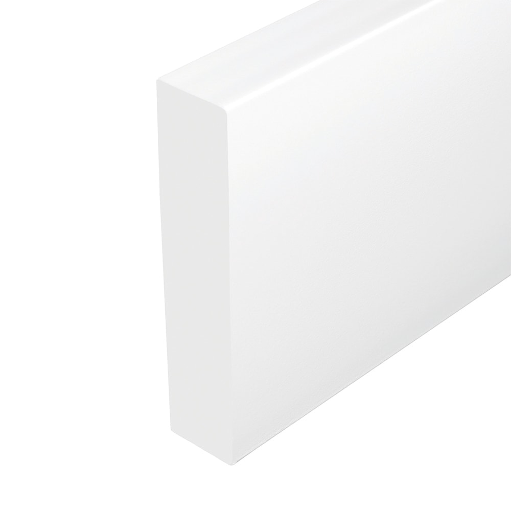 1-inch x 4-inch x 12 ft. Trimplank Moulding in White
