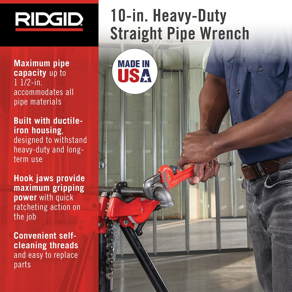 10-inch Steel Pipe Wrench