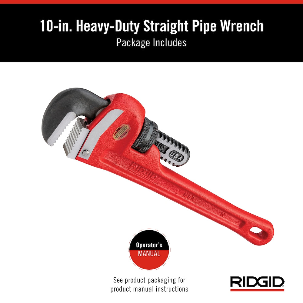 10-inch Steel Pipe Wrench