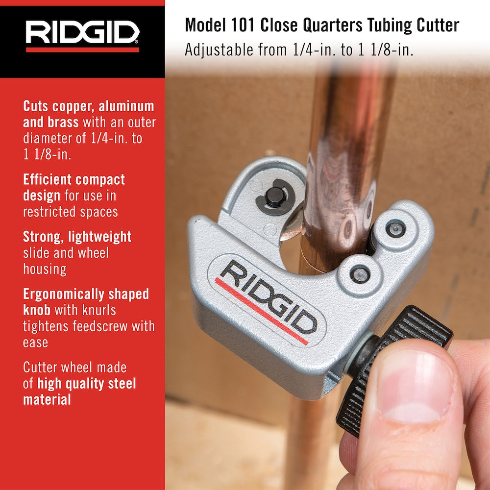 101 Close Quarters Tube Cutter 1/4 In. - 1 1/8 In.