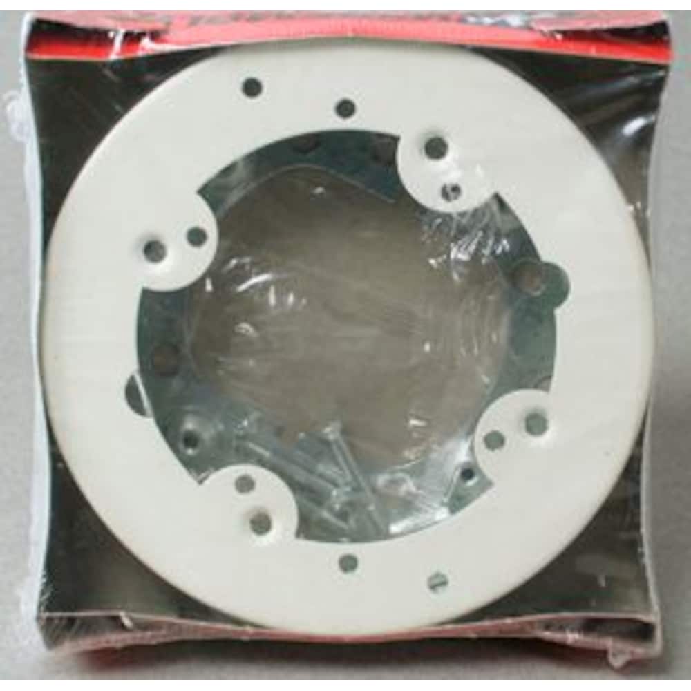 4 3/4-inch Dia Metal Circular Extension Box Ivory