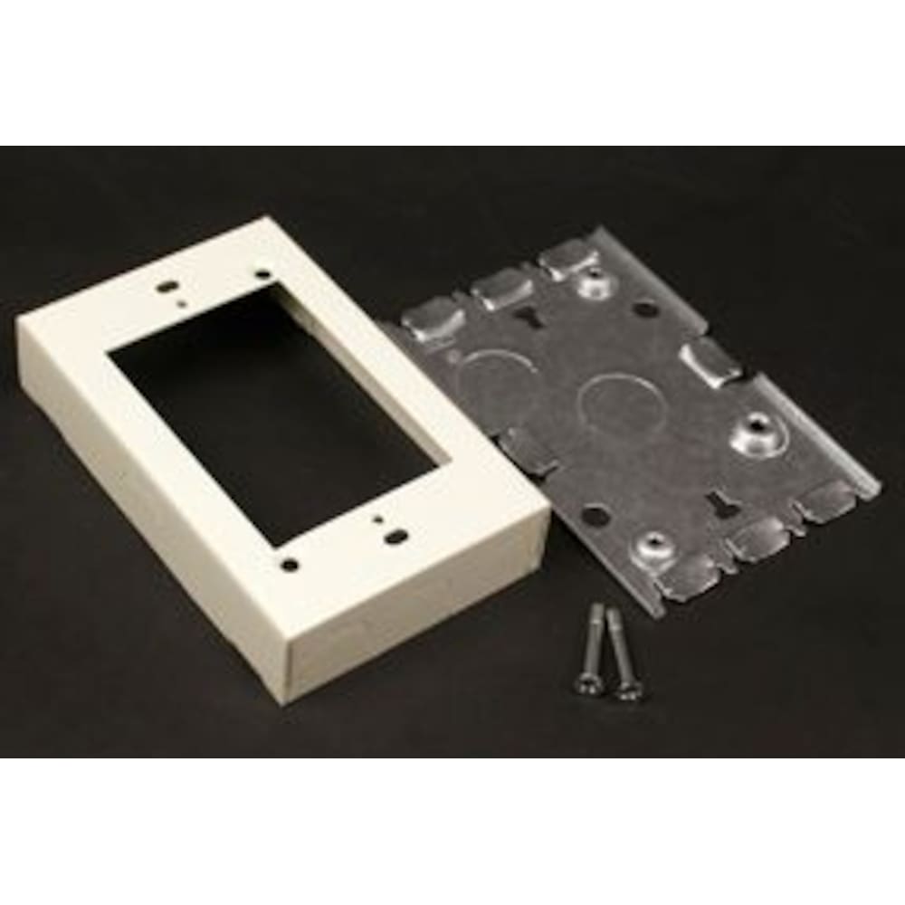 1 Gang Shallow Switch & Receptacle Box Ivory