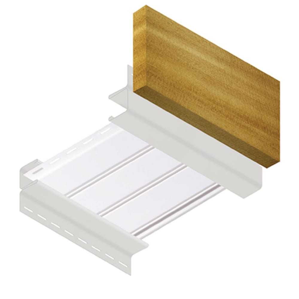 Perforated Soffit 16-inch x 144-inch White Exterior Vinyl Siding Accessory (Piece)