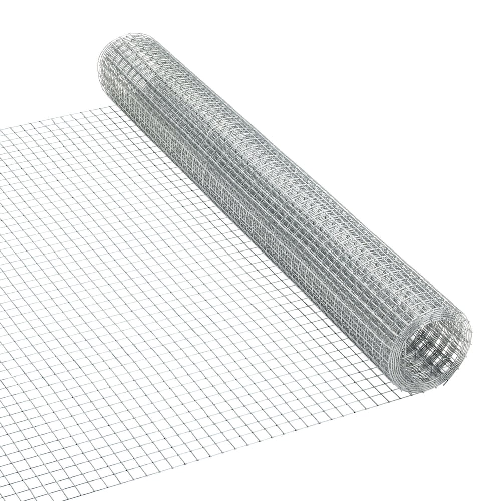 5 ft. L x 24-inch H 19-Gauge Welded Wire Galvanized Steel Netting Fence with 1/2-inch x 1/2-inch Mesh