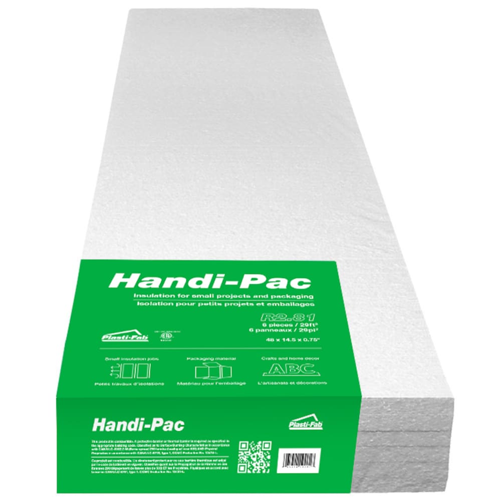 0.75-inch x 14.5-inch x 48-inch R-value 2.81 EPS Rigid Insulation Foam Board