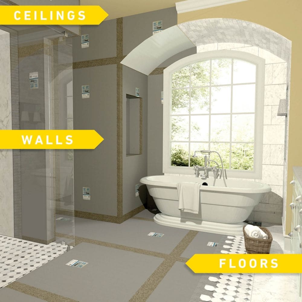 1/2-inch x 32-inch x 60-inch Fiberglass Mat Tile Backer