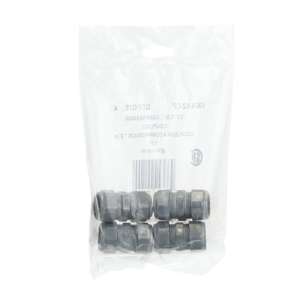 EMT 1/2 in. zinc compression coupling (Bag of 4 units)