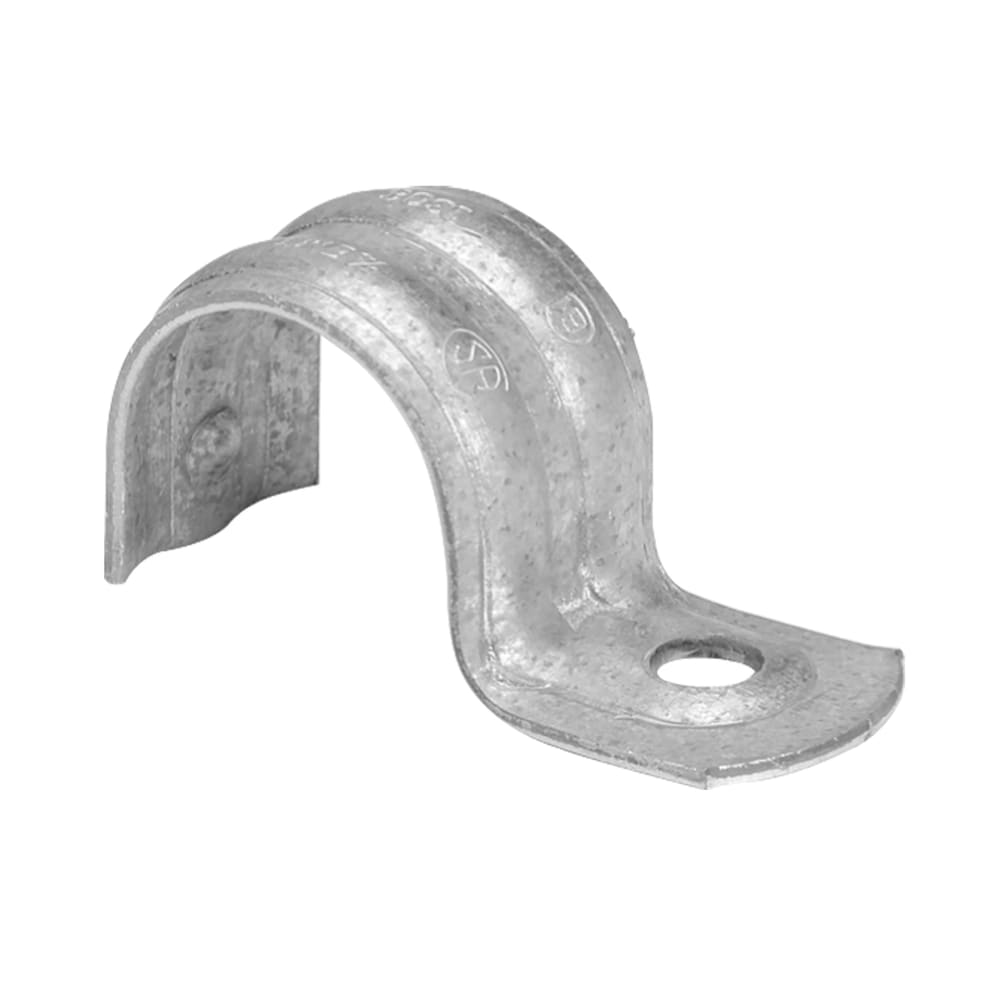 Galvanized steel 1 in. one hole EMT strap (Bag of 5 units)