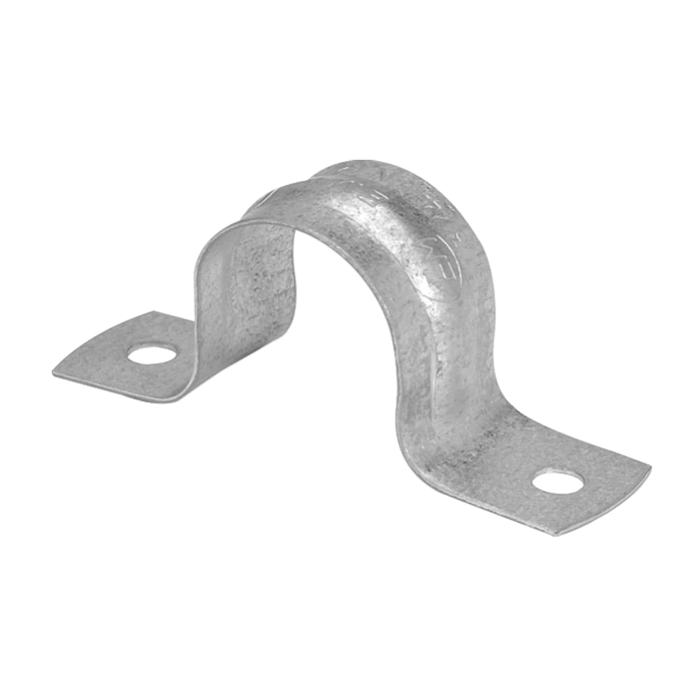 Galvanized steel 1-1/4 in. two hole EMT strap (Bag of 4 units)