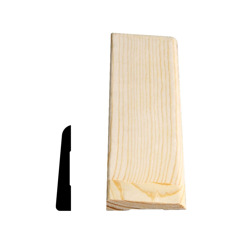 3/8 In. x 2-1/8 In. x 7 Ft. Finger Jointed Pine Bevel Casing