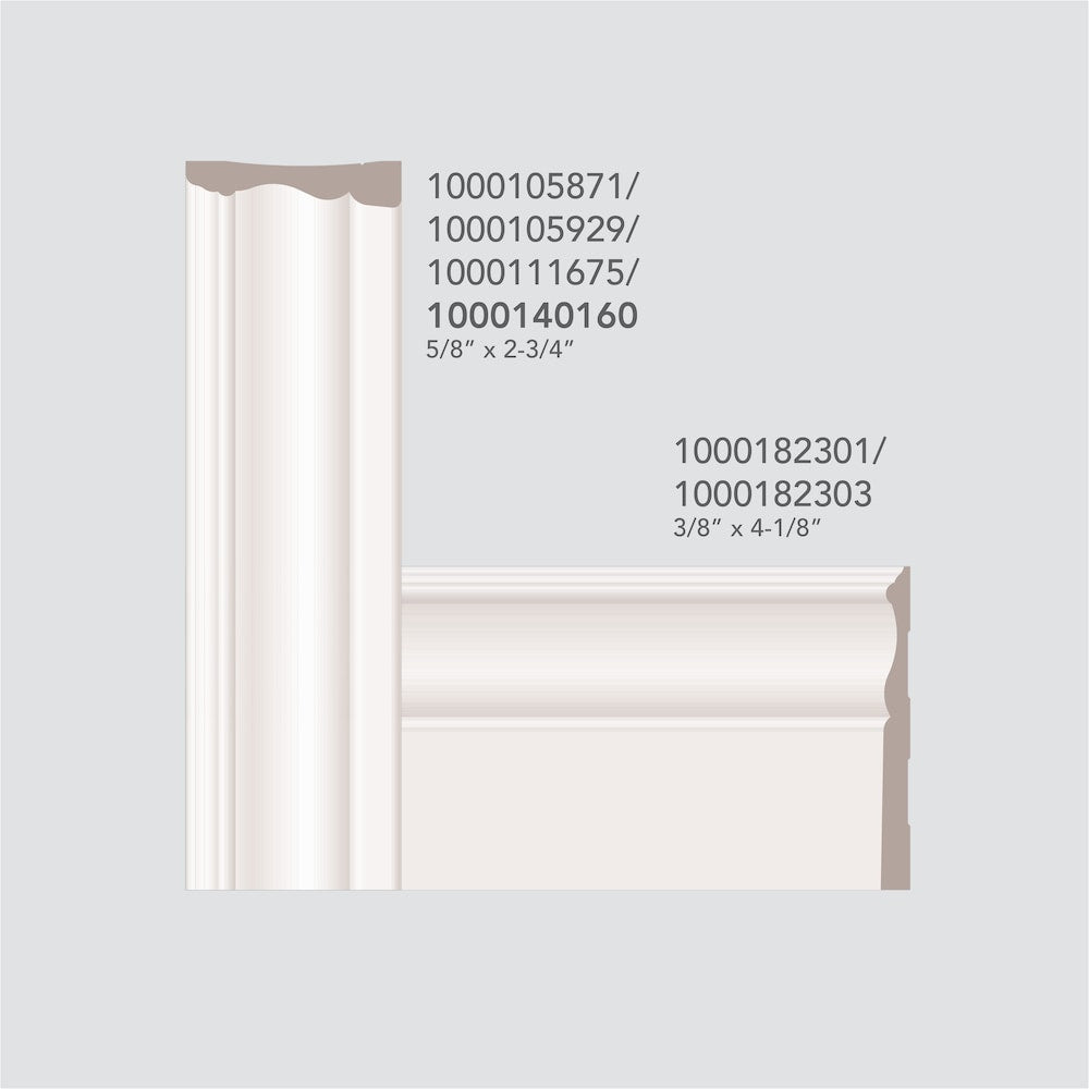 5/8 In. x 2-3/4 In. x 7 Ft. Finger Jointed Pine Colonial Casing