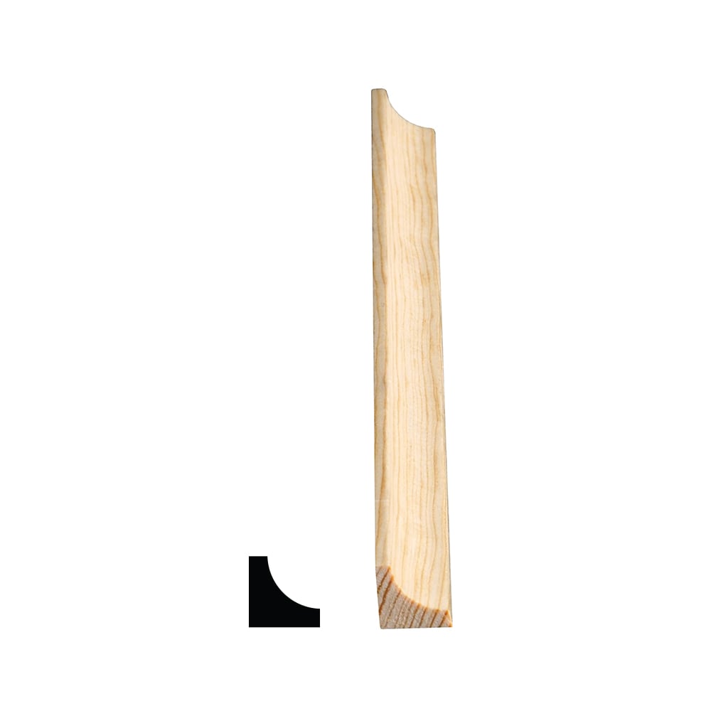 11/16-inch x 11/16-inch x 8 ft. Solid Clear Pine Cove